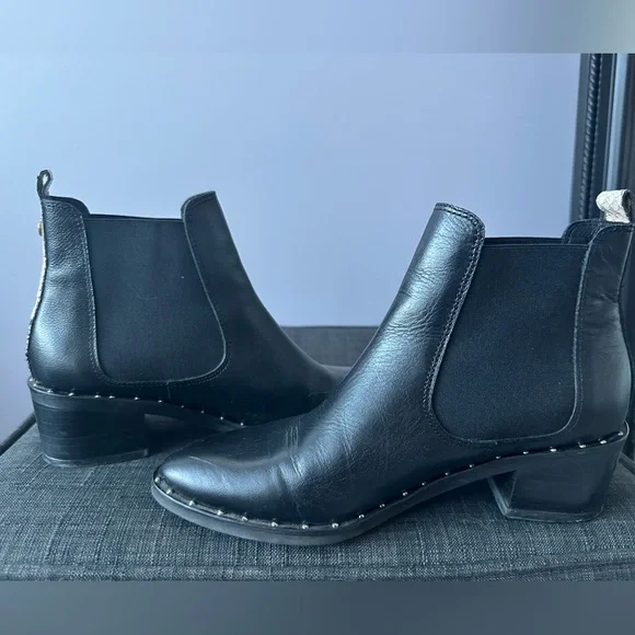 Stylized Cowboy Boots in Calf leather and Snake Skin, size 7/7.5 - Picture 9 of 12